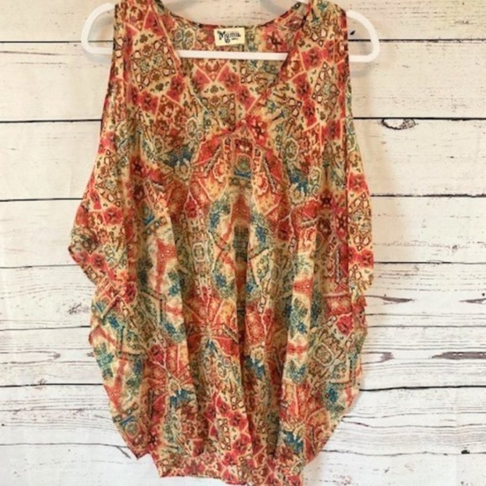 Show Me Your Mumu Peta-Boo Tunic in Santiago Sandstone - Picture 4 of 9